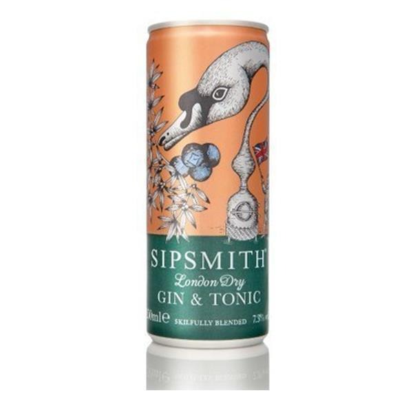 SIPSMITH GIN AND TONIC 25CLX12